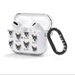 Australian Working Kelpie Icon with Name AirPods Clear Case 3rd Gen Side Image