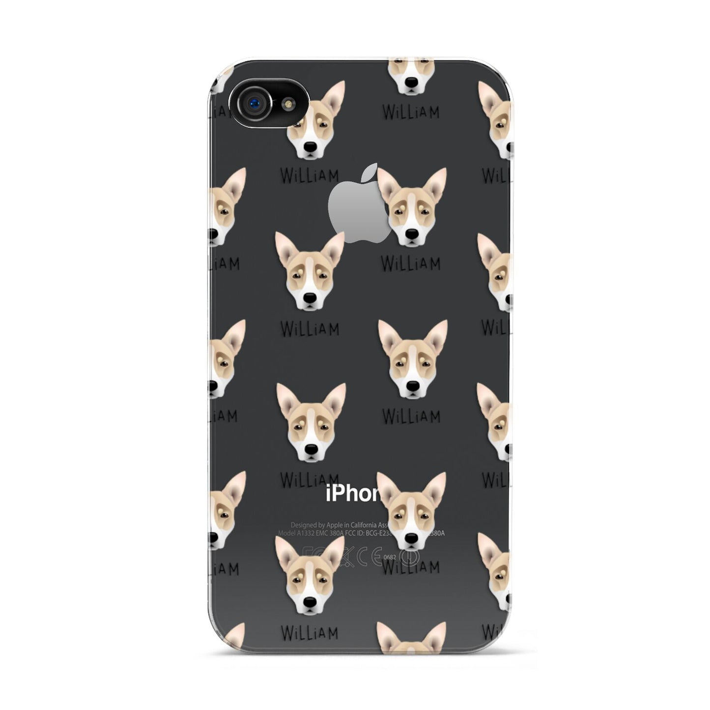 Australian Working Kelpie Icon with Name Apple iPhone 4s Case