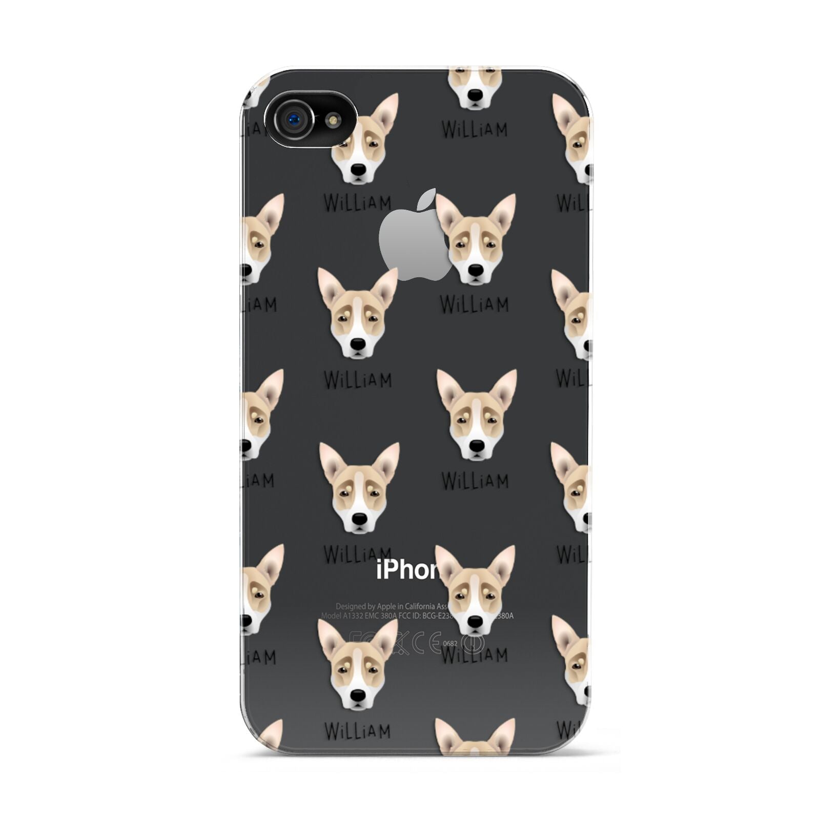 Australian Working Kelpie Icon with Name Apple iPhone 4s Case