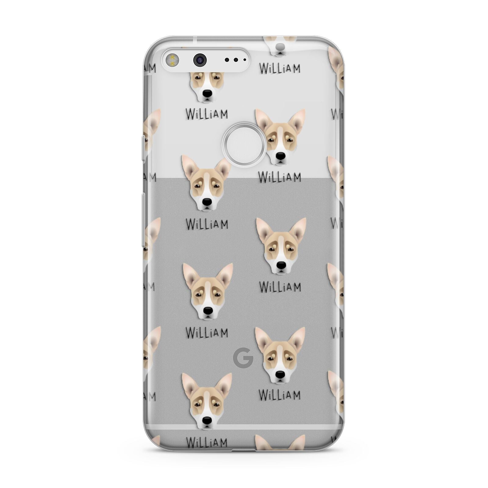 Australian Working Kelpie Icon with Name Google Pixel Case