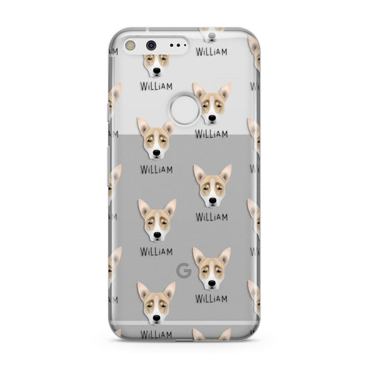 Australian Working Kelpie Icon with Name Google Pixel Case