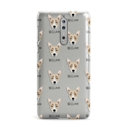 Australian Working Kelpie Icon with Name Nokia Case