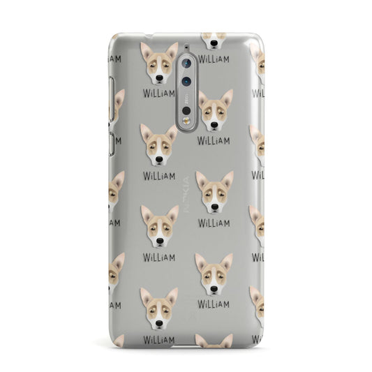Australian Working Kelpie Icon with Name Nokia Case