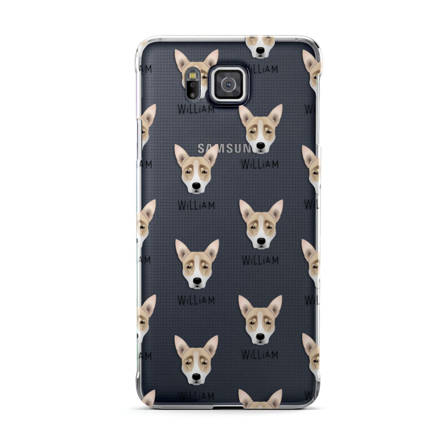 Australian Working Kelpie Icon with Name Samsung Galaxy Alpha Case
