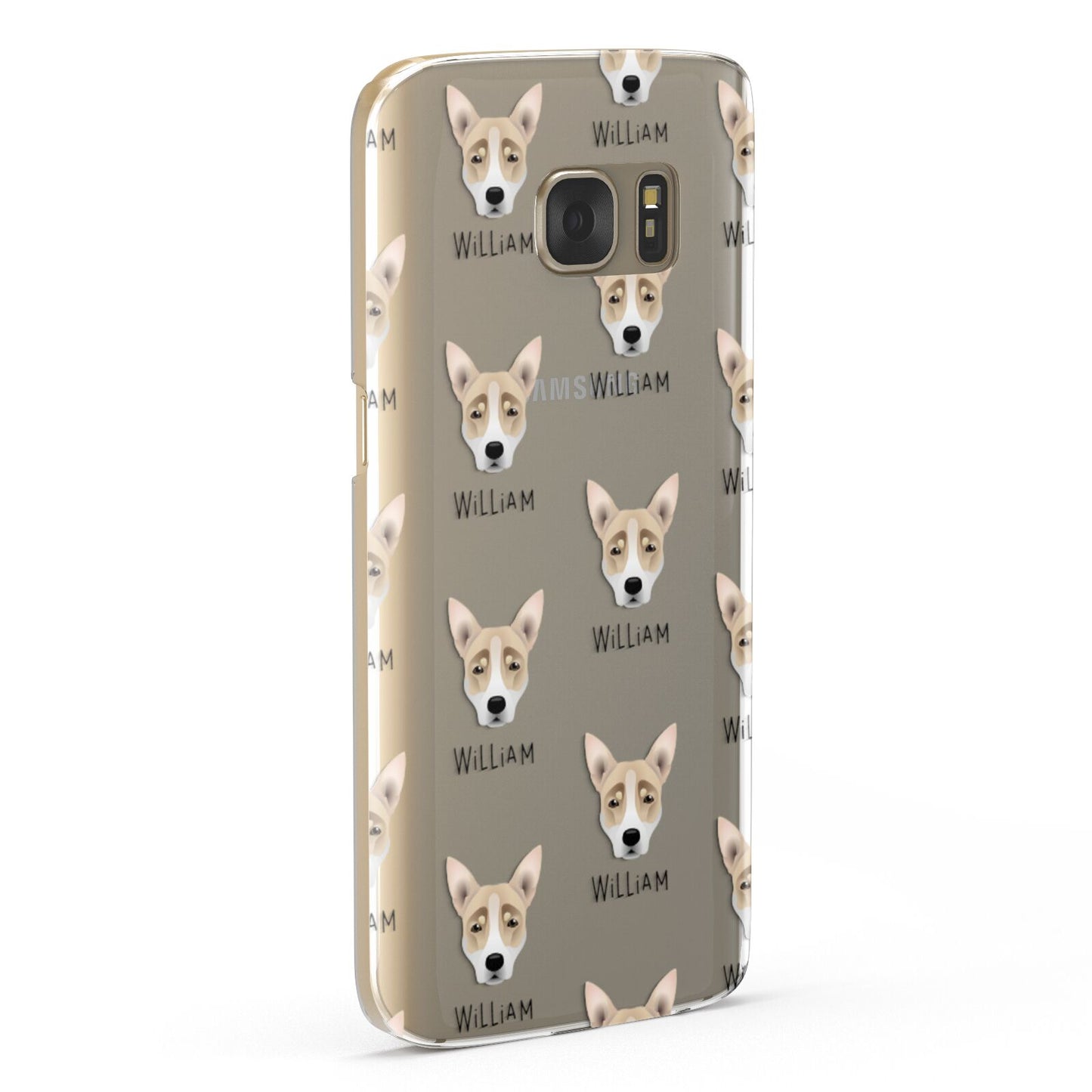 Australian Working Kelpie Icon with Name Samsung Galaxy Case Fourty Five Degrees