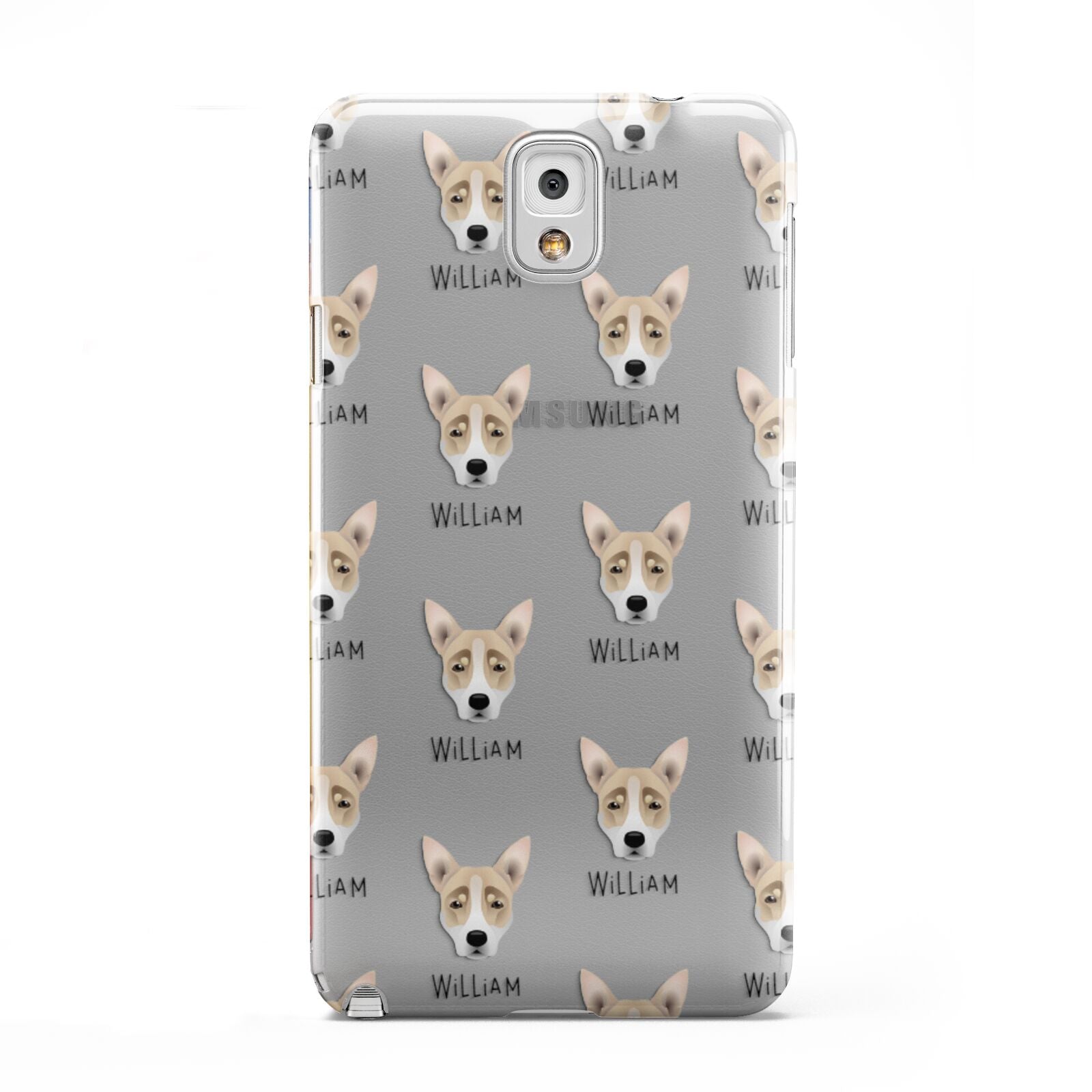 Australian Working Kelpie Icon with Name Samsung Galaxy Note 3 Case