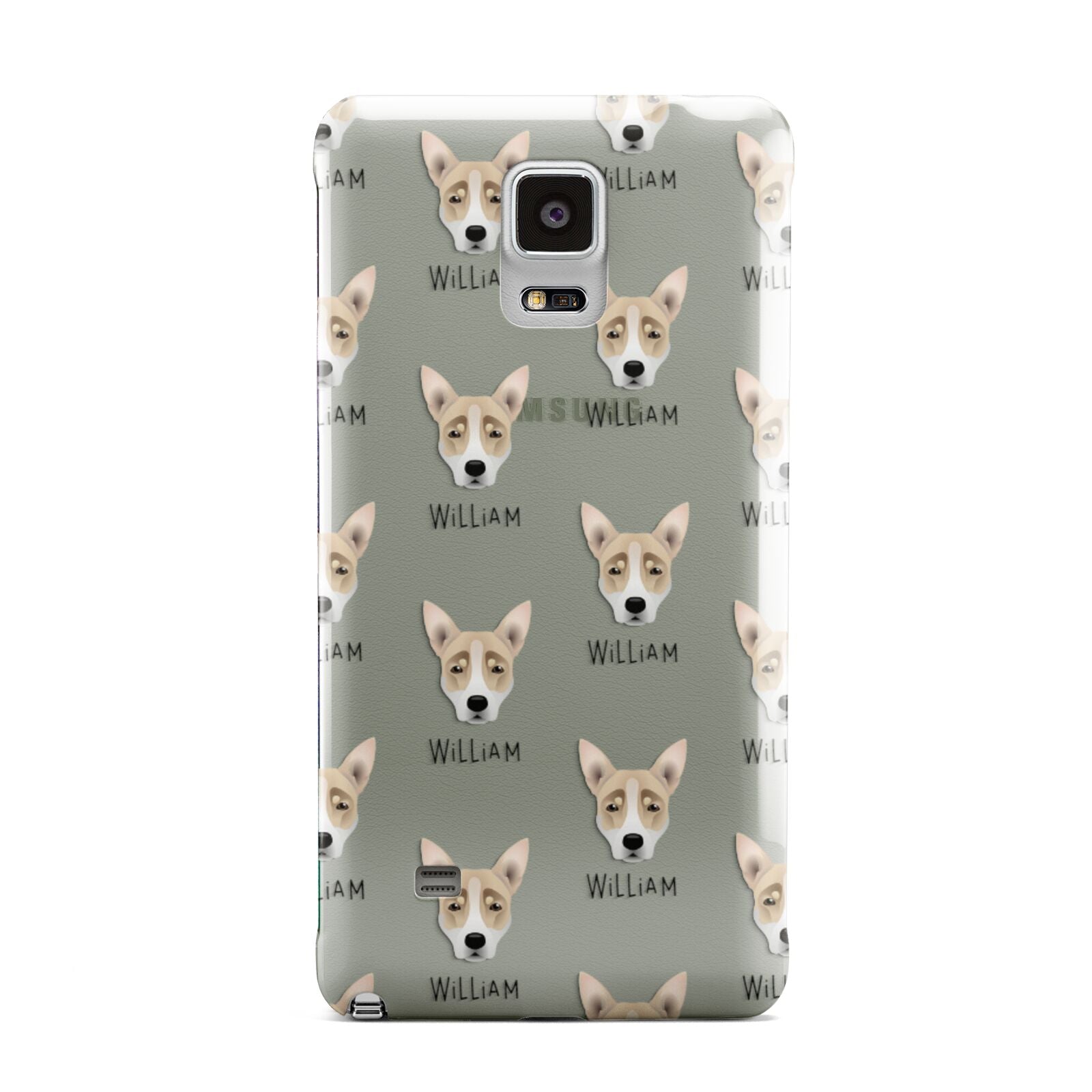 Australian Working Kelpie Icon with Name Samsung Galaxy Note 4 Case