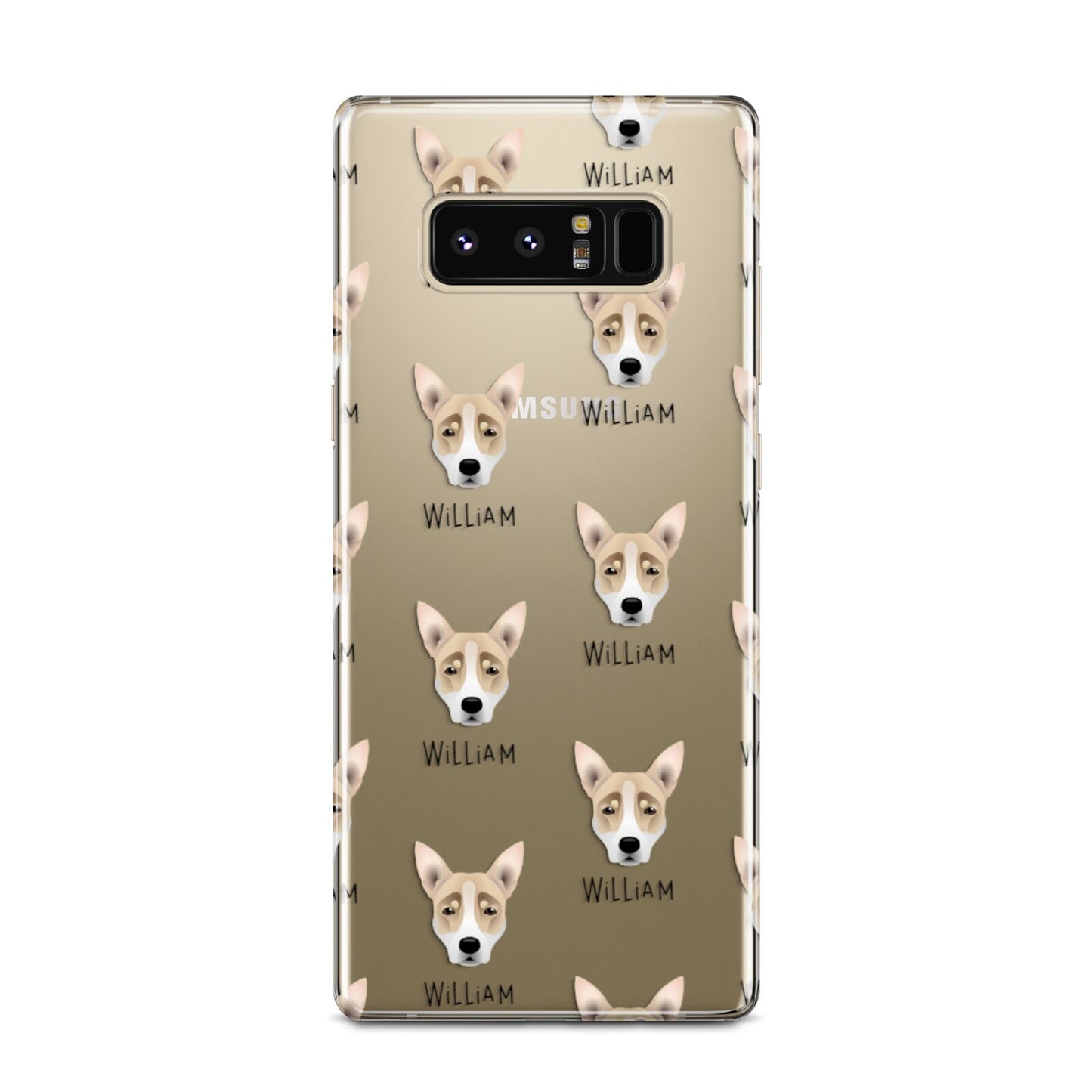 Australian Working Kelpie Icon with Name Samsung Galaxy Note 8 Case