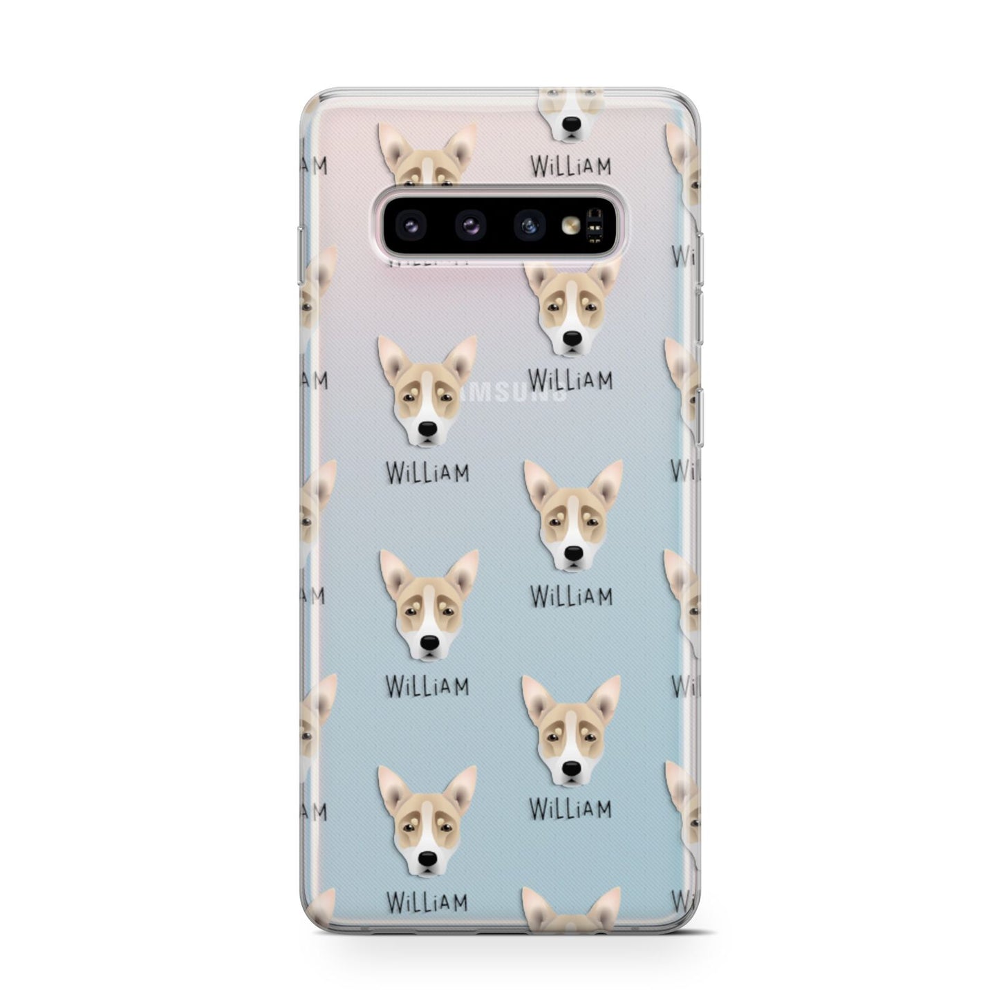 Australian Working Kelpie Icon with Name Samsung Galaxy S10 Case