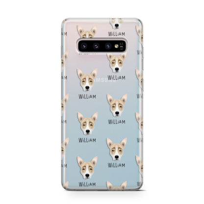 Australian Working Kelpie Icon with Name Samsung Galaxy S10 Case