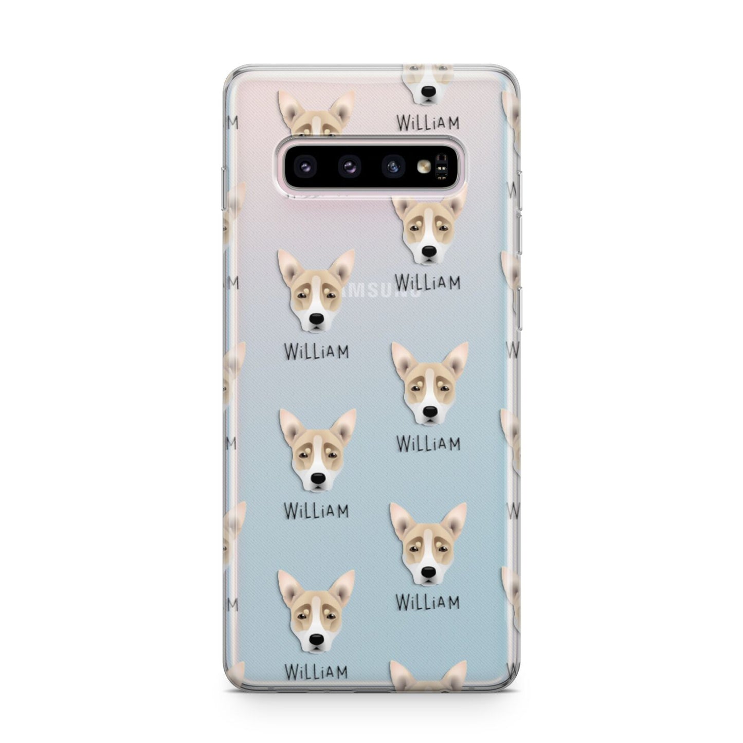Australian Working Kelpie Icon with Name Samsung Galaxy S10 Plus Case