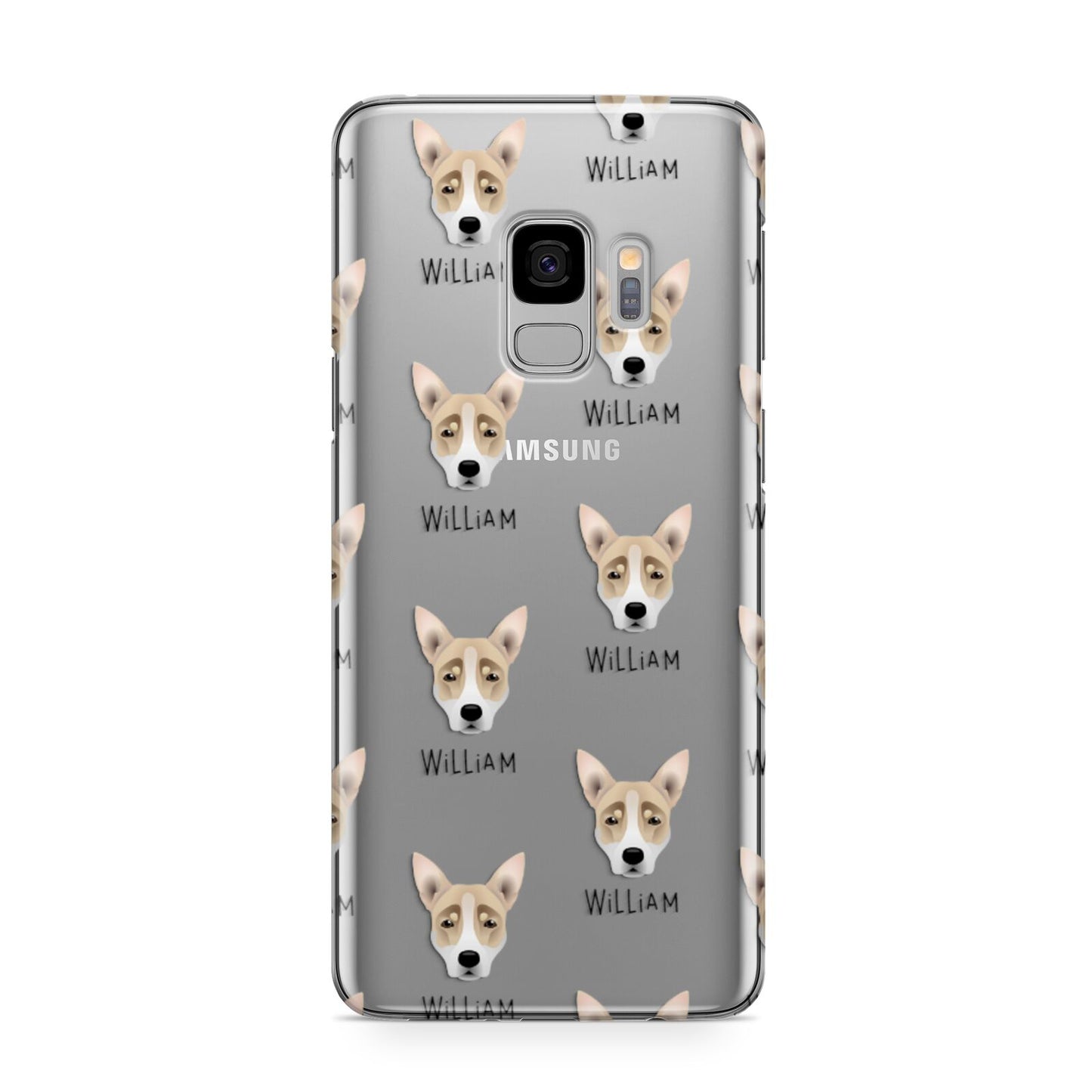 Australian Working Kelpie Icon with Name Samsung Galaxy S9 Case
