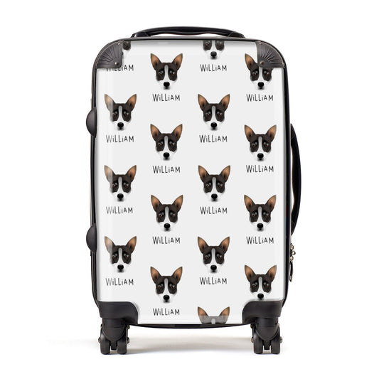 Australian Working Kelpie Icon with Name Suitcase