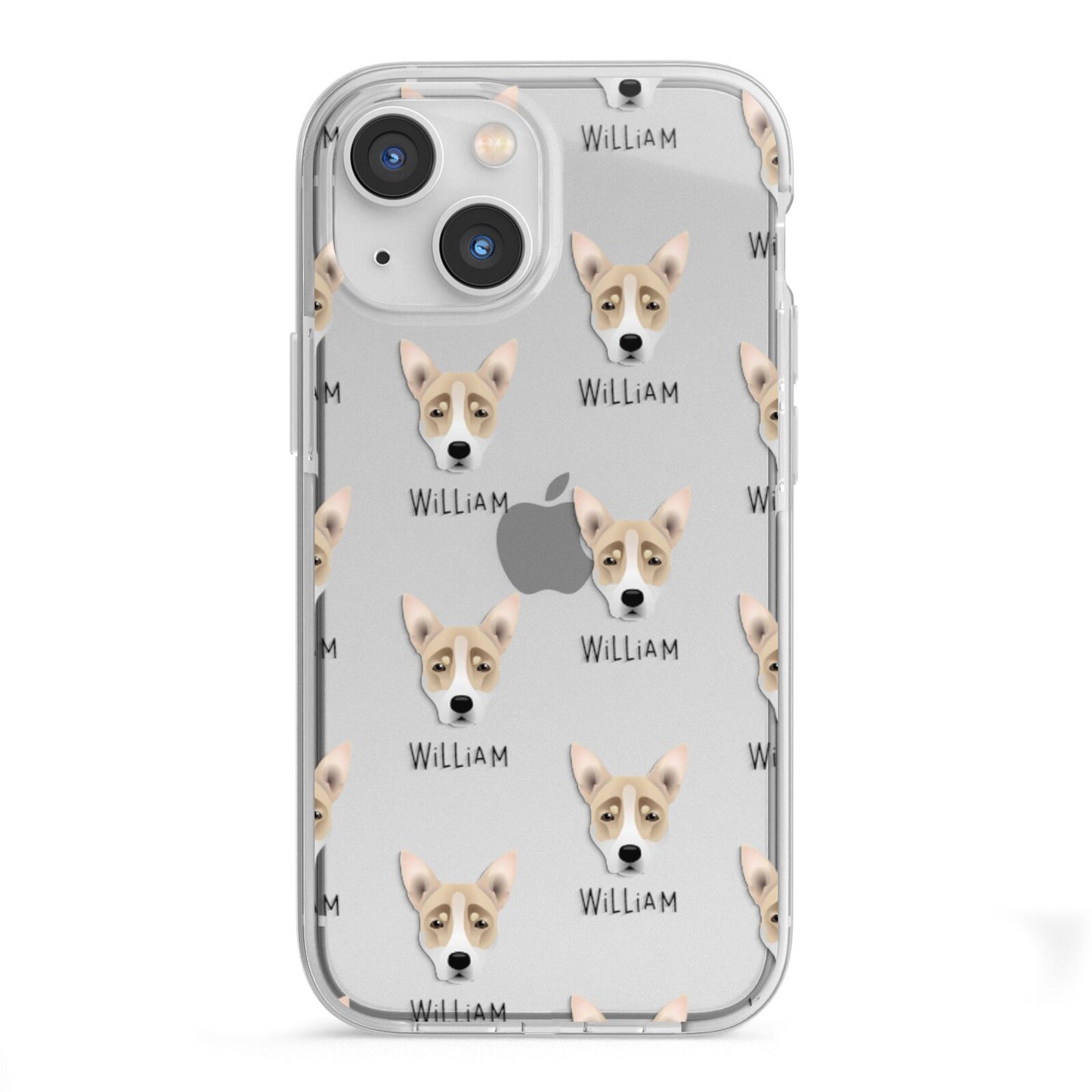 Australian Working Kelpie Icon with Name iPhone 13 Mini TPU Impact Case with White Edges