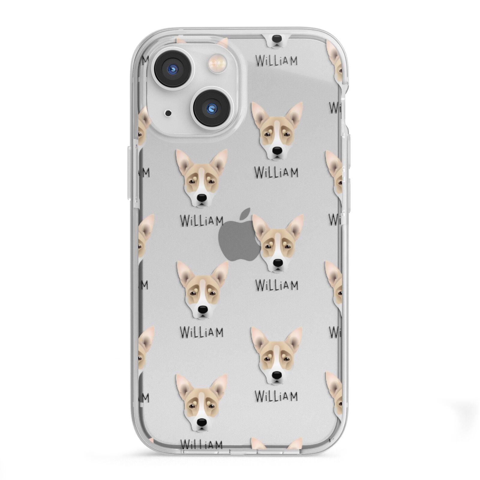 Australian Working Kelpie Icon with Name iPhone 13 Mini TPU Impact Case with White Edges