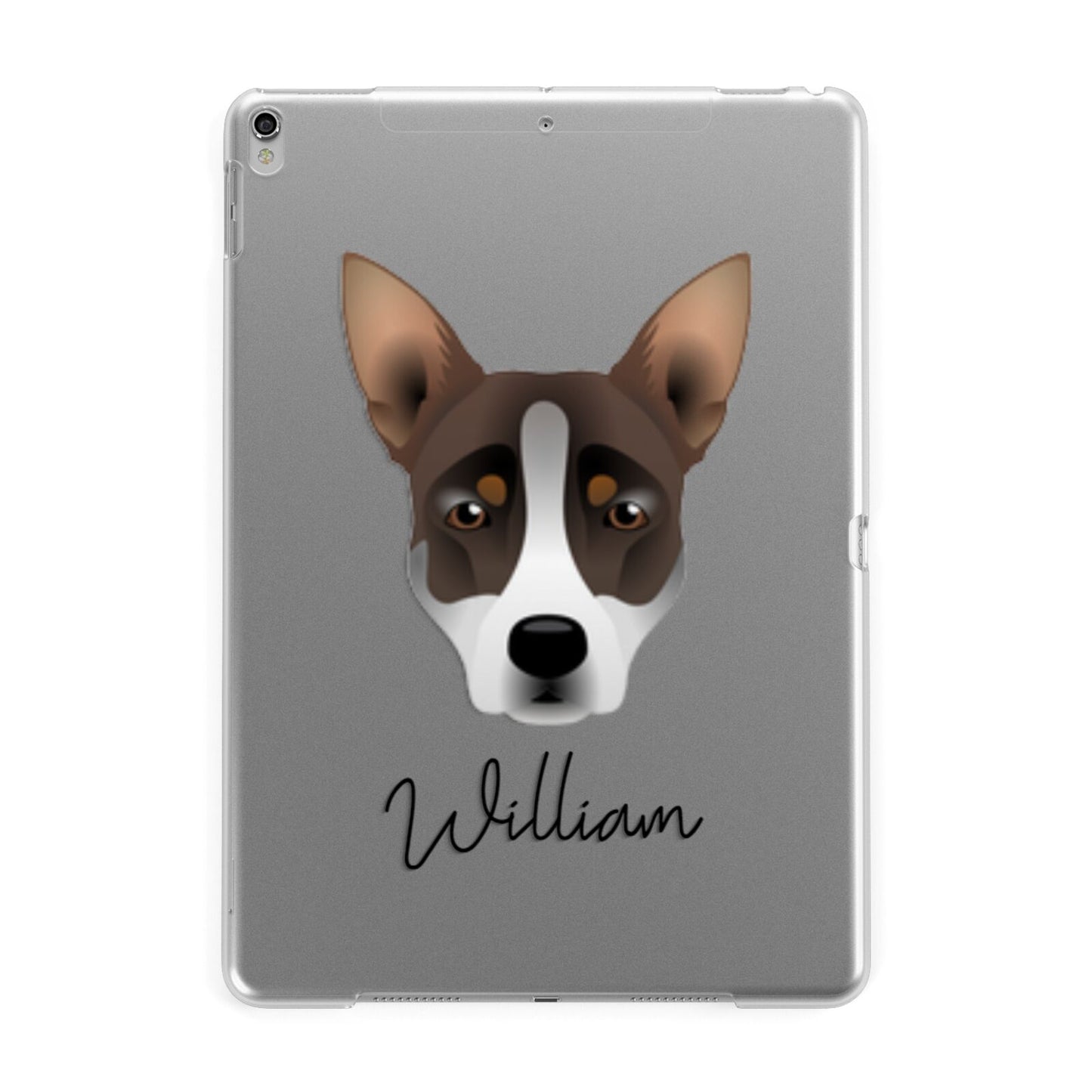 Australian Working Kelpie Personalised Apple iPad Silver Case