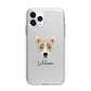 Australian Working Kelpie Personalised Apple iPhone 11 Pro Max in Silver with Bumper Case