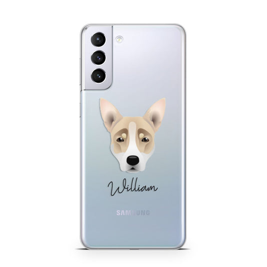 Australian Working Kelpie Personalised Samsung S21 Plus Phone Case