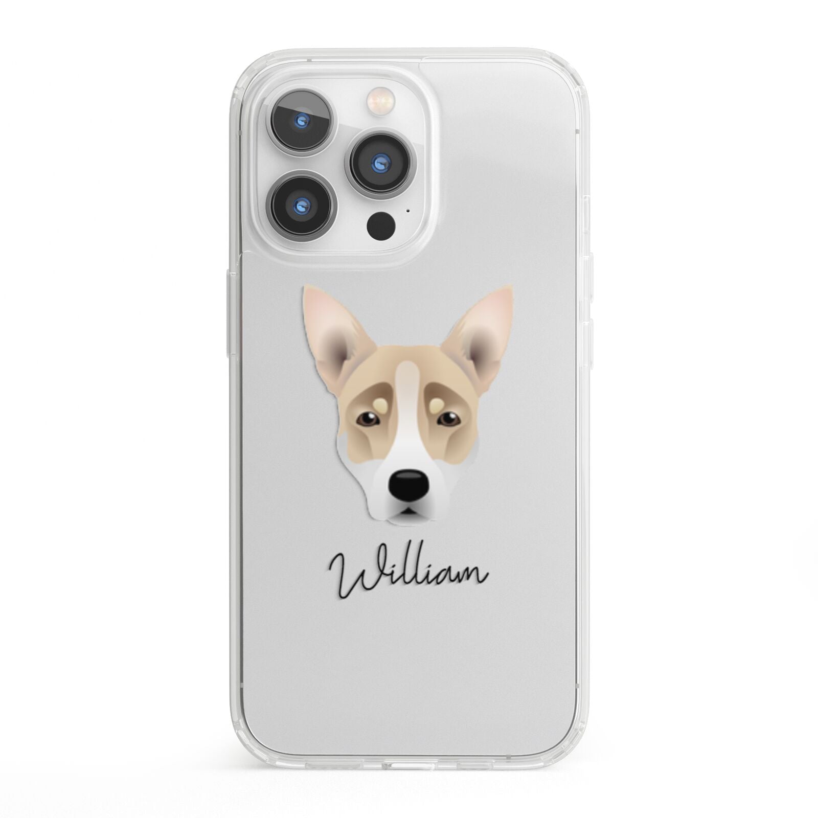 Australian Working Kelpie Personalised iPhone 13 Pro Clear Bumper Case