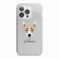 Australian Working Kelpie Personalised iPhone 13 Pro TPU Impact Case with White Edges