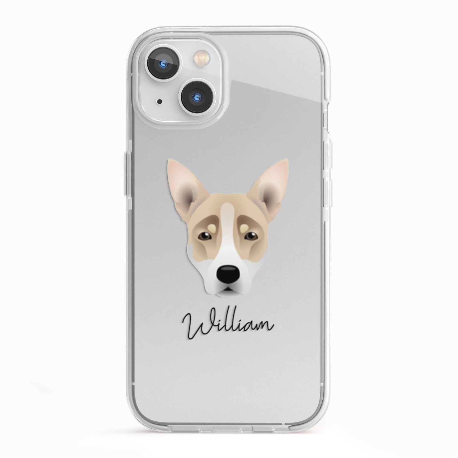Australian Working Kelpie Personalised iPhone 13 TPU Impact Case with White Edges