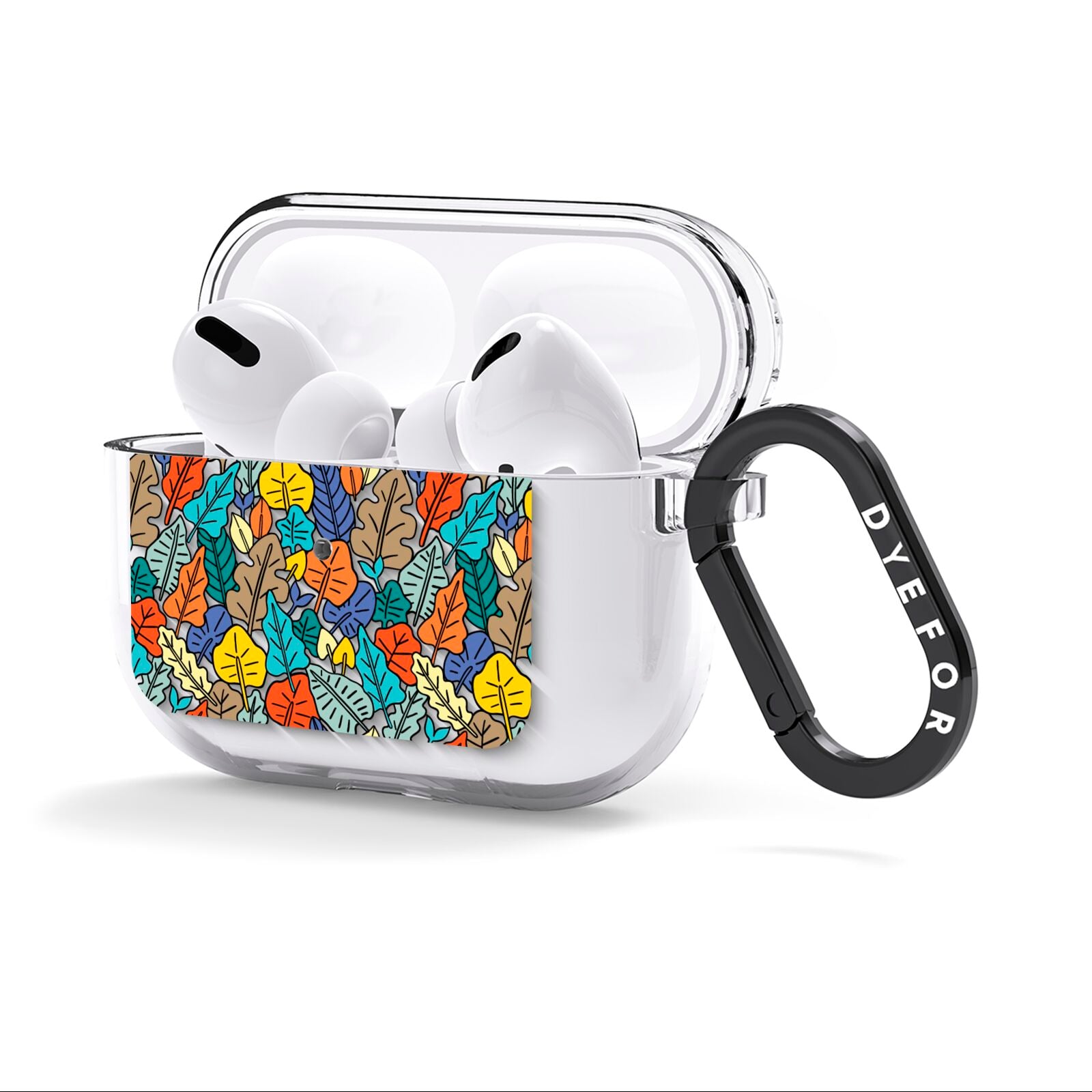 Autumn Leaves AirPods Clear Case 3rd Gen Side Image