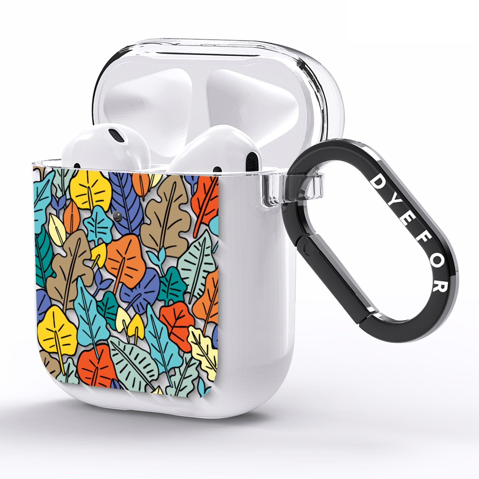 Autumn Leaves AirPods Clear Case Side Image