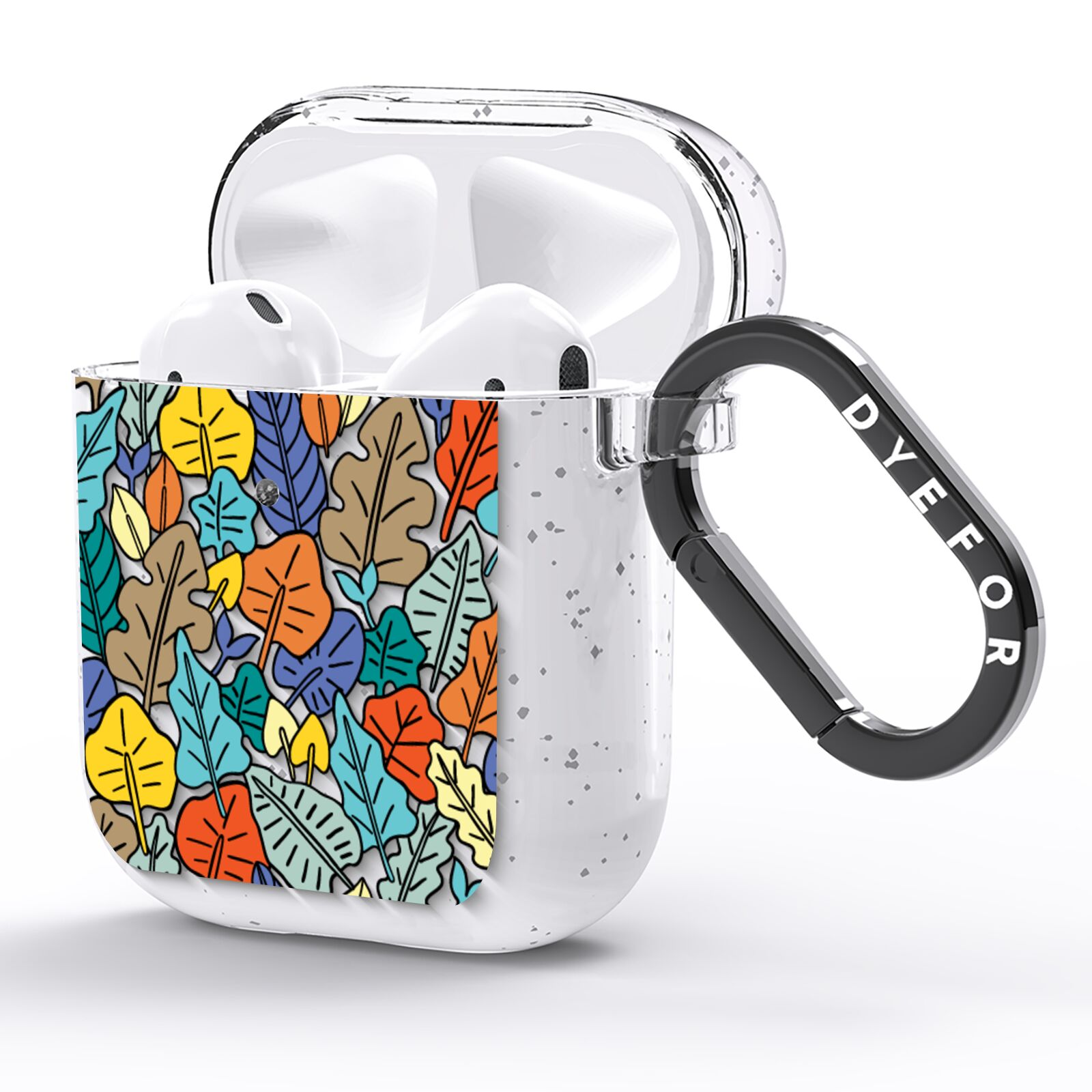 Autumn Leaves AirPods Glitter Case Side Image