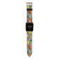 Autumn Leaves Apple Watch Strap with Gold Hardware
