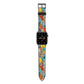 Autumn Leaves Apple Watch Strap with Space Grey Hardware