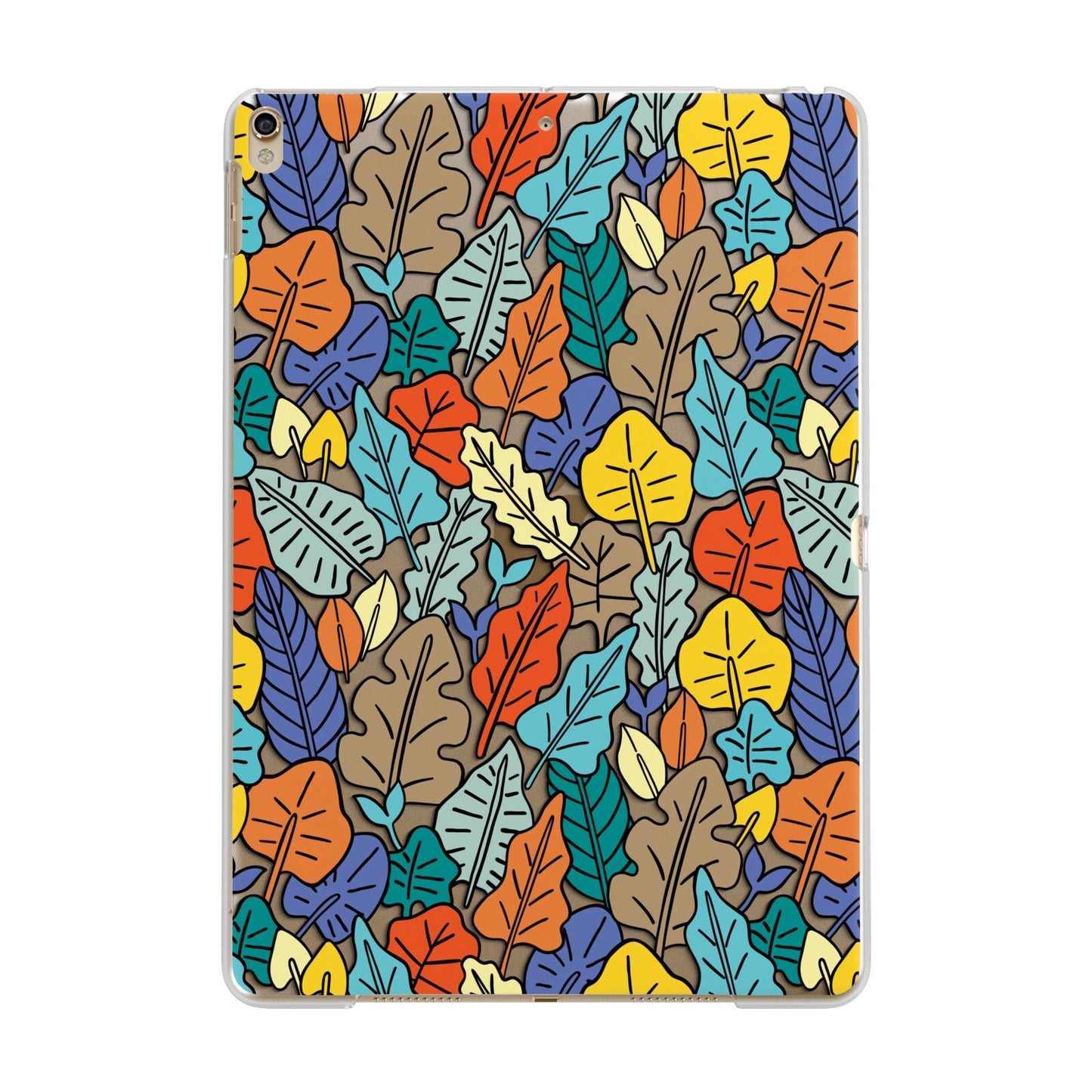 Autumn Leaves Apple iPad Gold Case