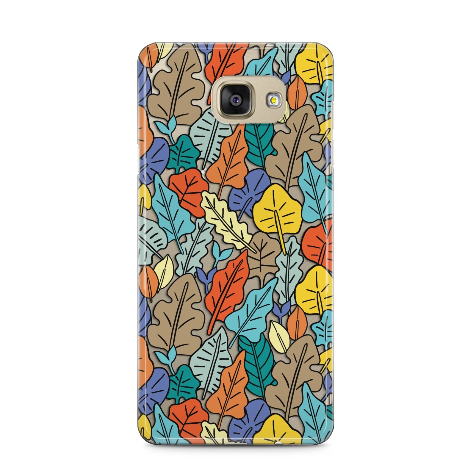 Autumn Leaves Samsung Galaxy A5 2016 Case on gold phone