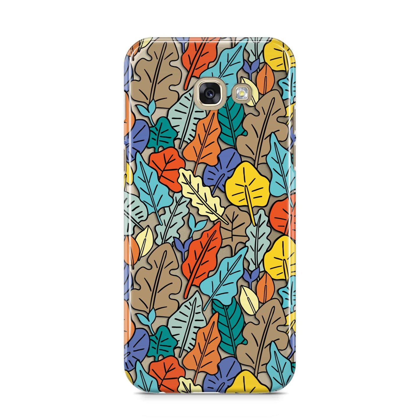 Autumn Leaves Samsung Galaxy A5 2017 Case on gold phone