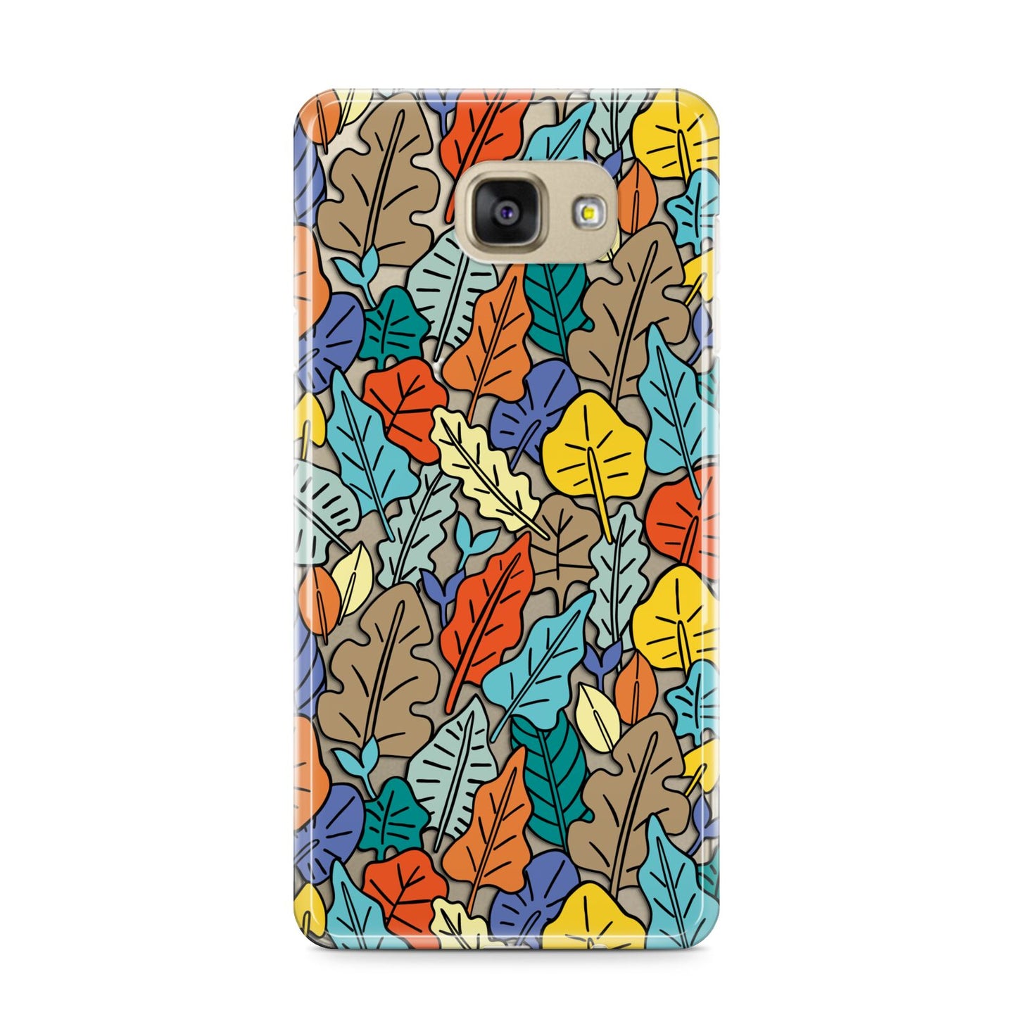 Autumn Leaves Samsung Galaxy A9 2016 Case on gold phone