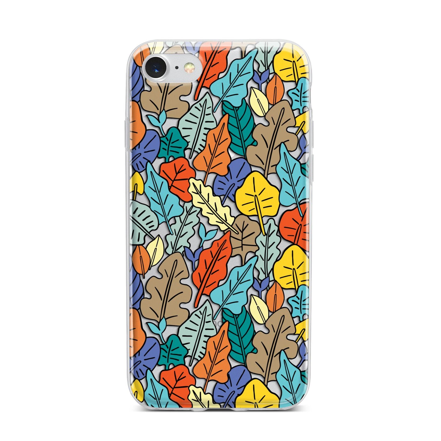 Autumn Leaves iPhone 7 Bumper Case on Silver iPhone