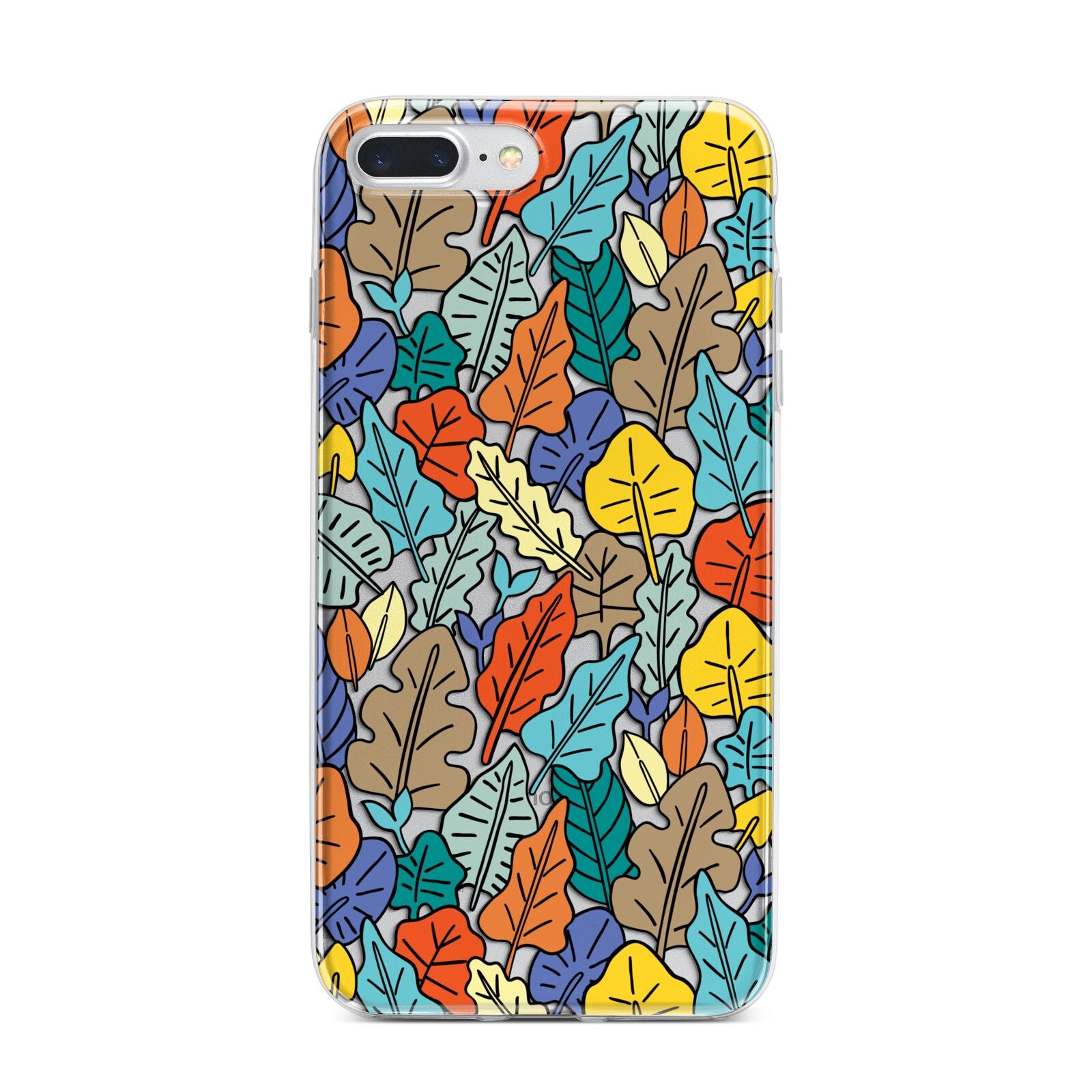 Autumn Leaves iPhone 7 Plus Bumper Case on Silver iPhone