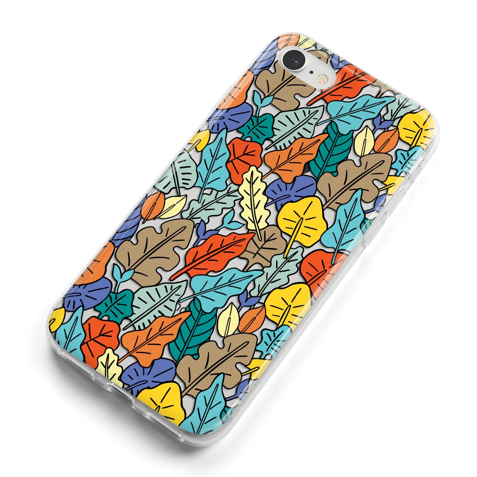 Autumn Leaves iPhone 8 Bumper Case on Silver iPhone Alternative Image