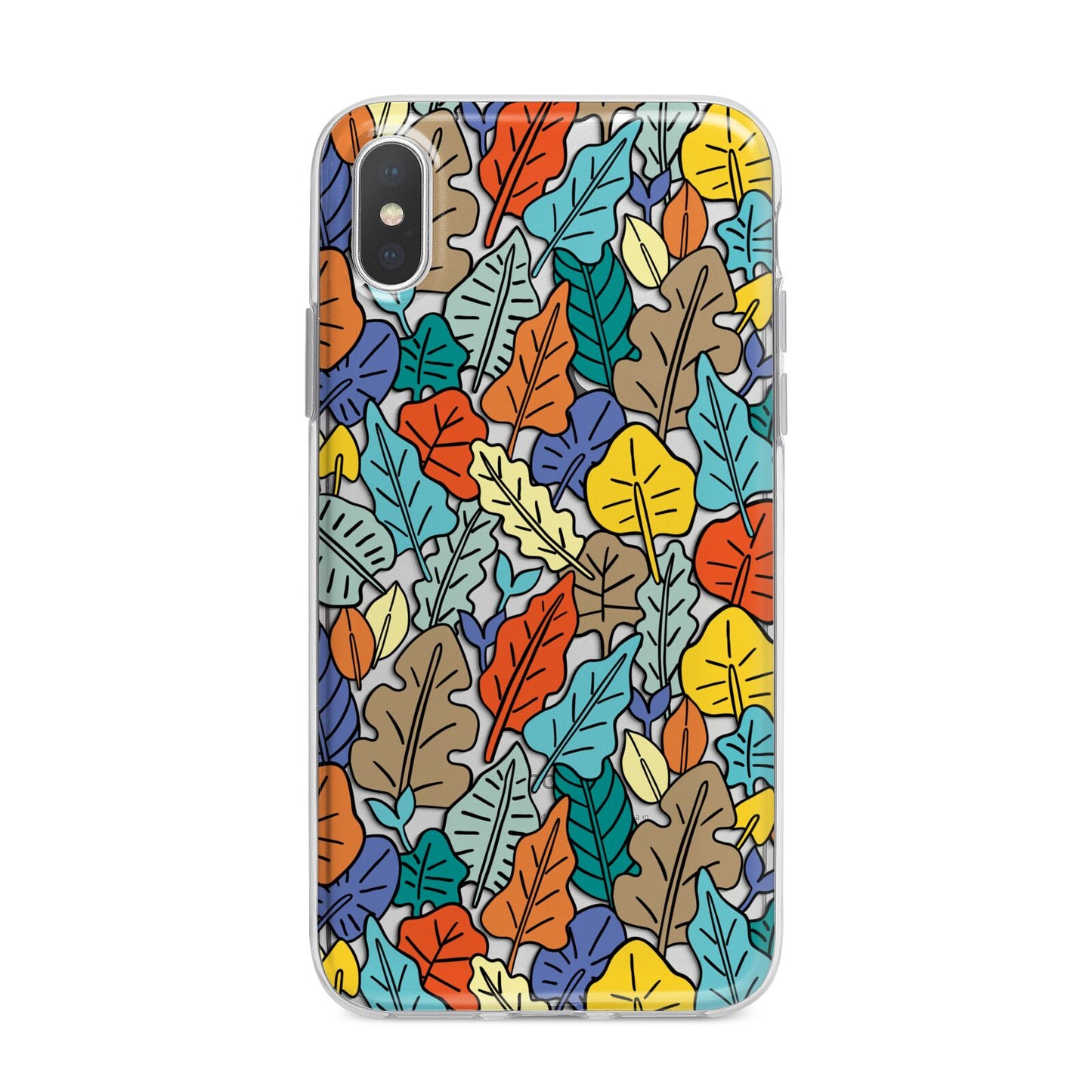 Autumn Leaves iPhone X Bumper Case on Silver iPhone Alternative Image 1