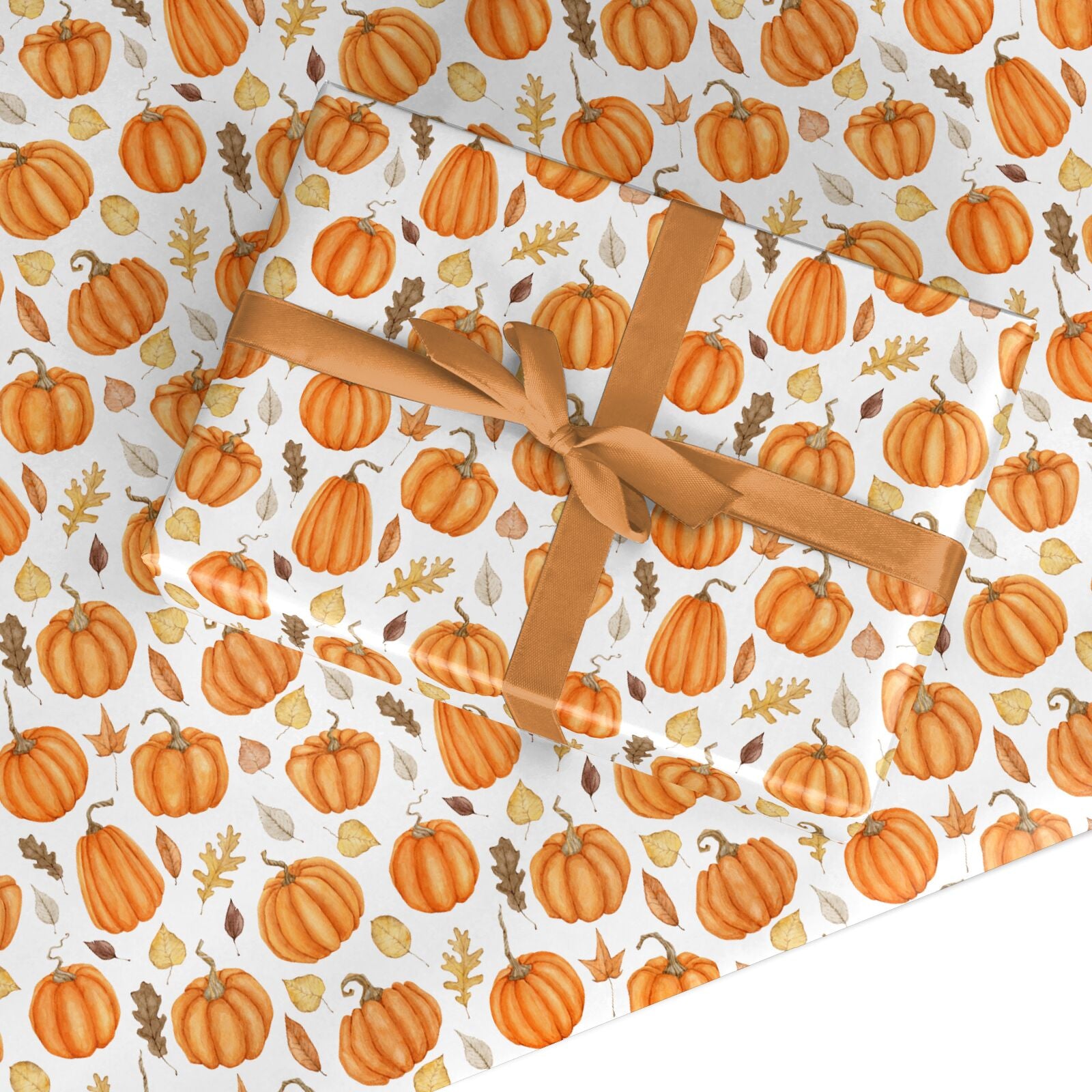 Autumn Pumpkins Custom Wrapping Paper