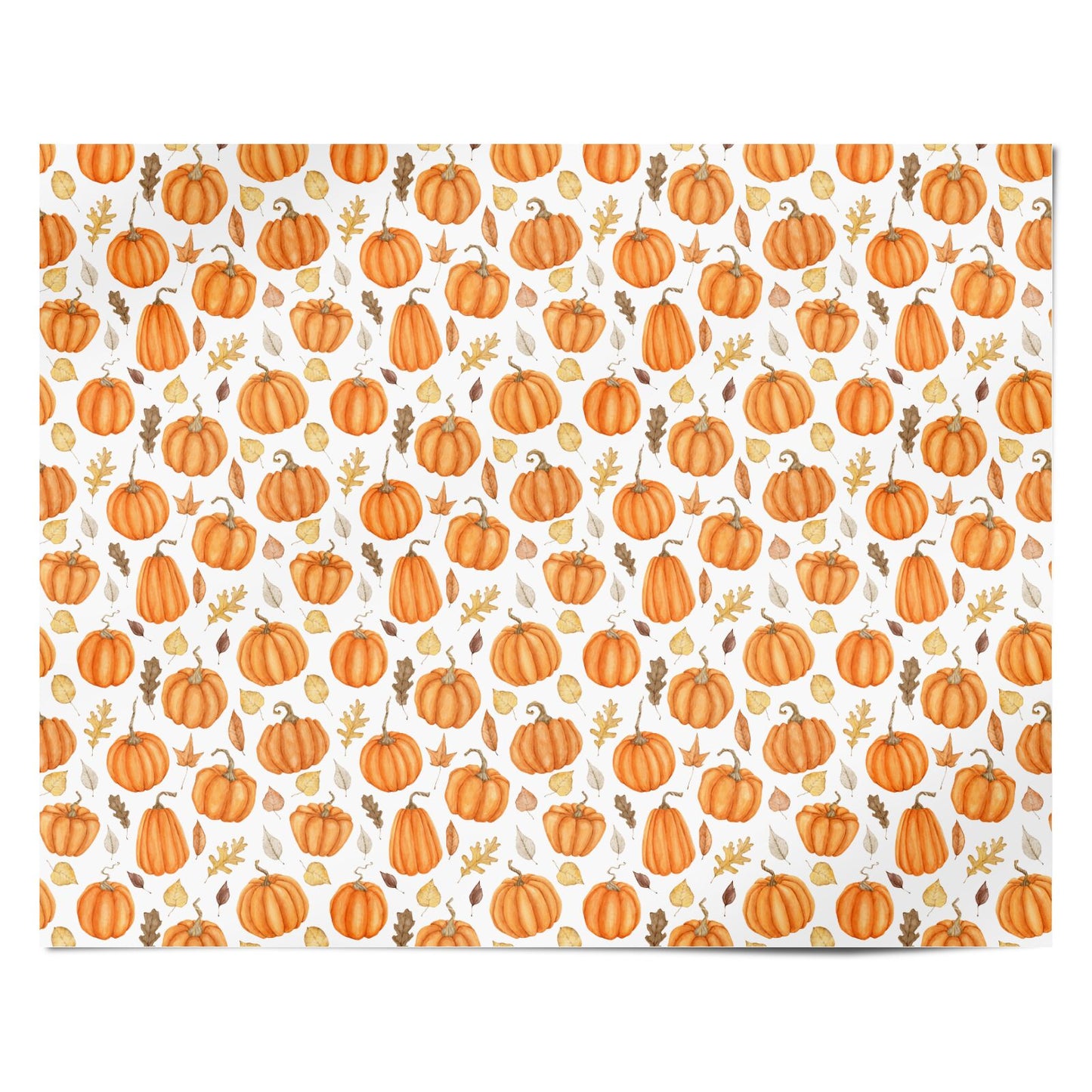 Autumn Pumpkins Personalised Wrapping Paper Alternative