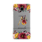 Autumn Watercolour Flowers with Initial Samsung Galaxy A3 Case