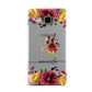 Autumn Watercolour Flowers with Initial Samsung Galaxy A5 Case