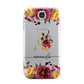 Autumn Watercolour Flowers with Initial Samsung Galaxy S4 Case