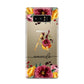 Autumn Watercolour Flowers with Initial Samsung Galaxy S8 Case