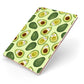 Avocado Apple iPad Case on Rose Gold iPad Side View