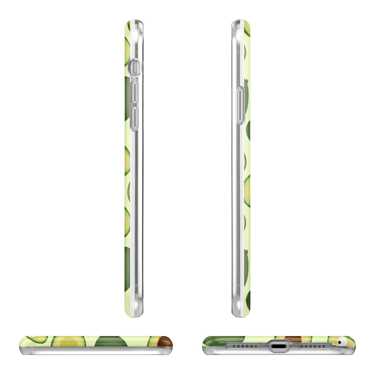 Avocado Apple iPhone XR in White with 3D Wrap Tough Case Alternative Image Angles