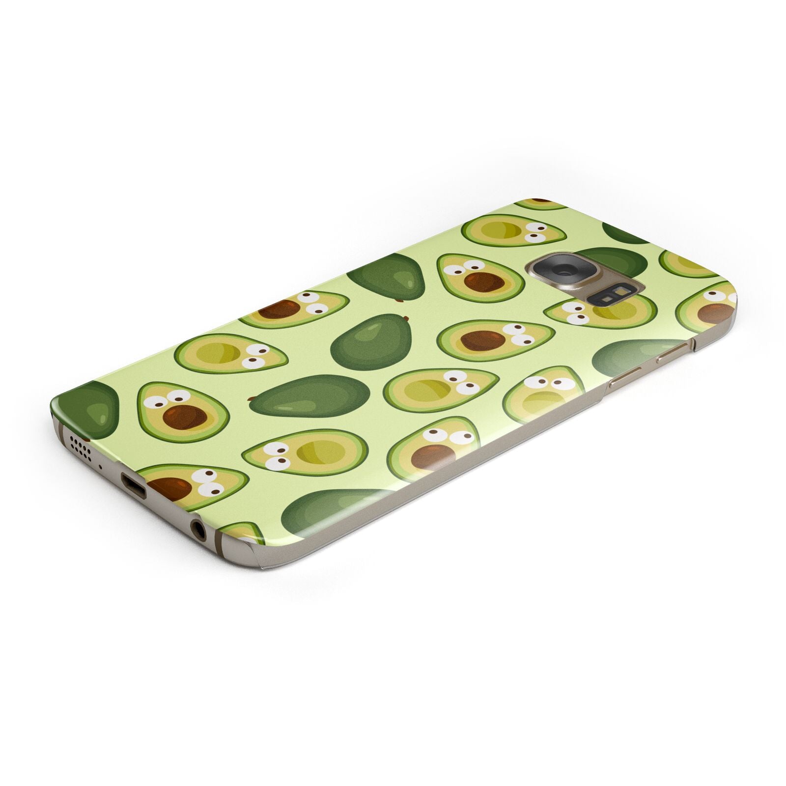 Avocado Protective Samsung Galaxy Case Angled Image