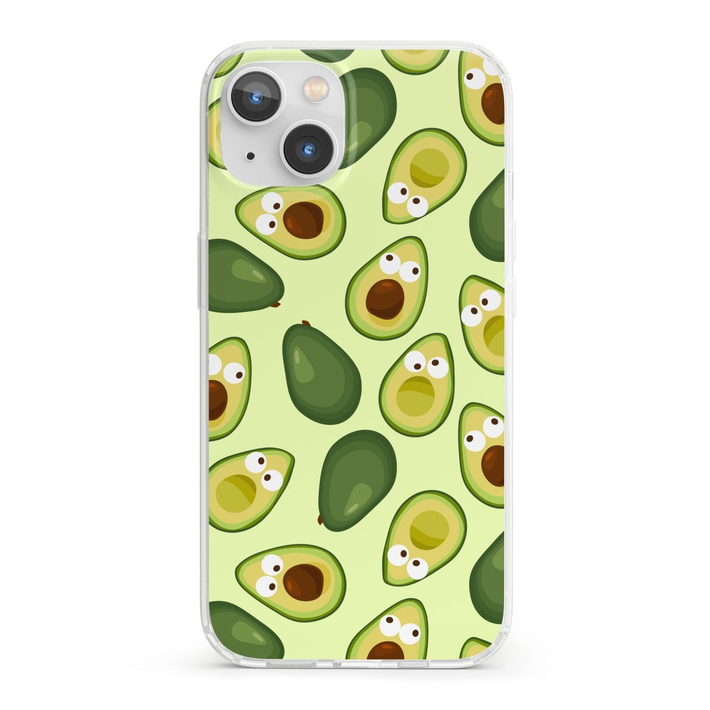 Avocado iPhone 13 Clear Bumper Case