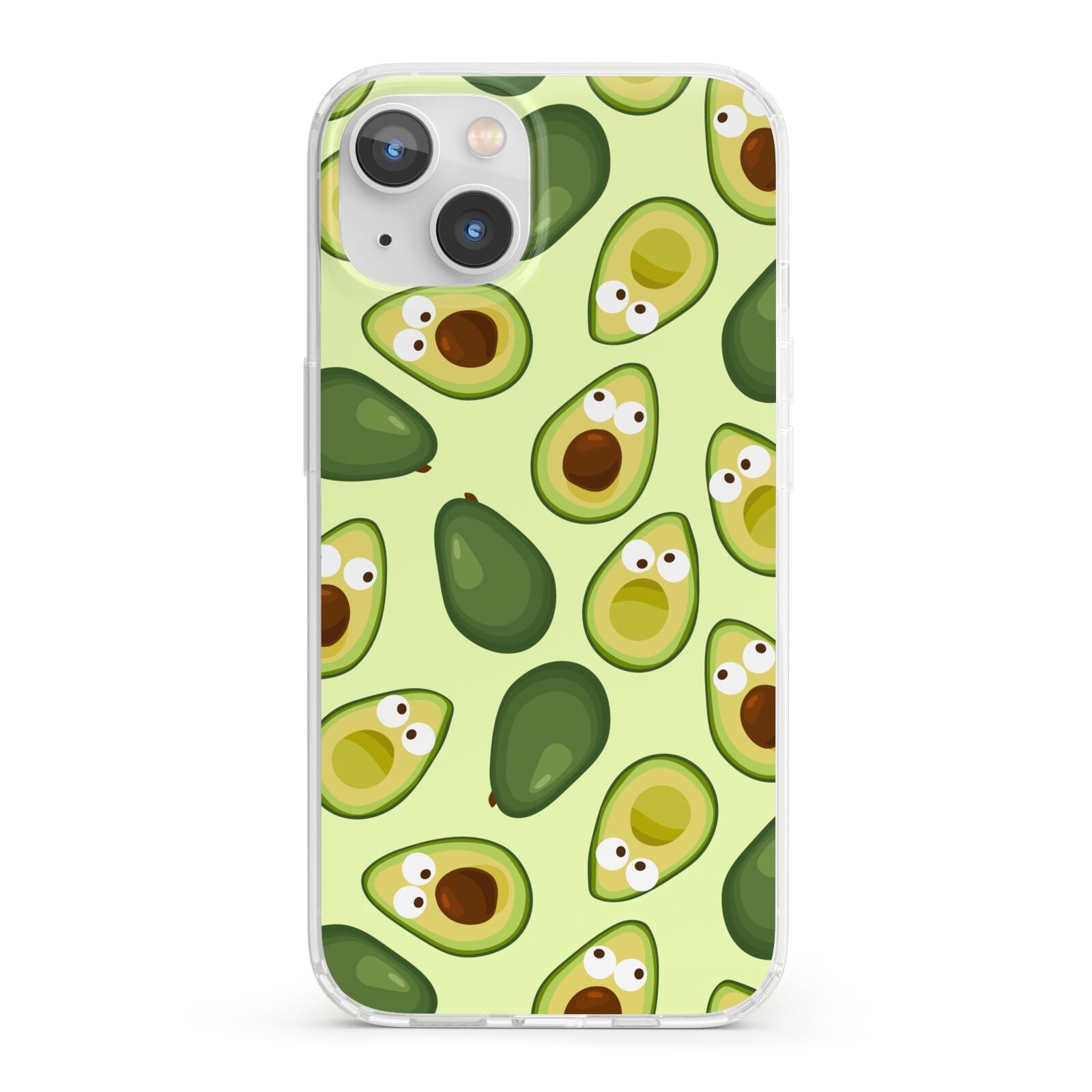 Avocado iPhone 13 Clear Bumper Case