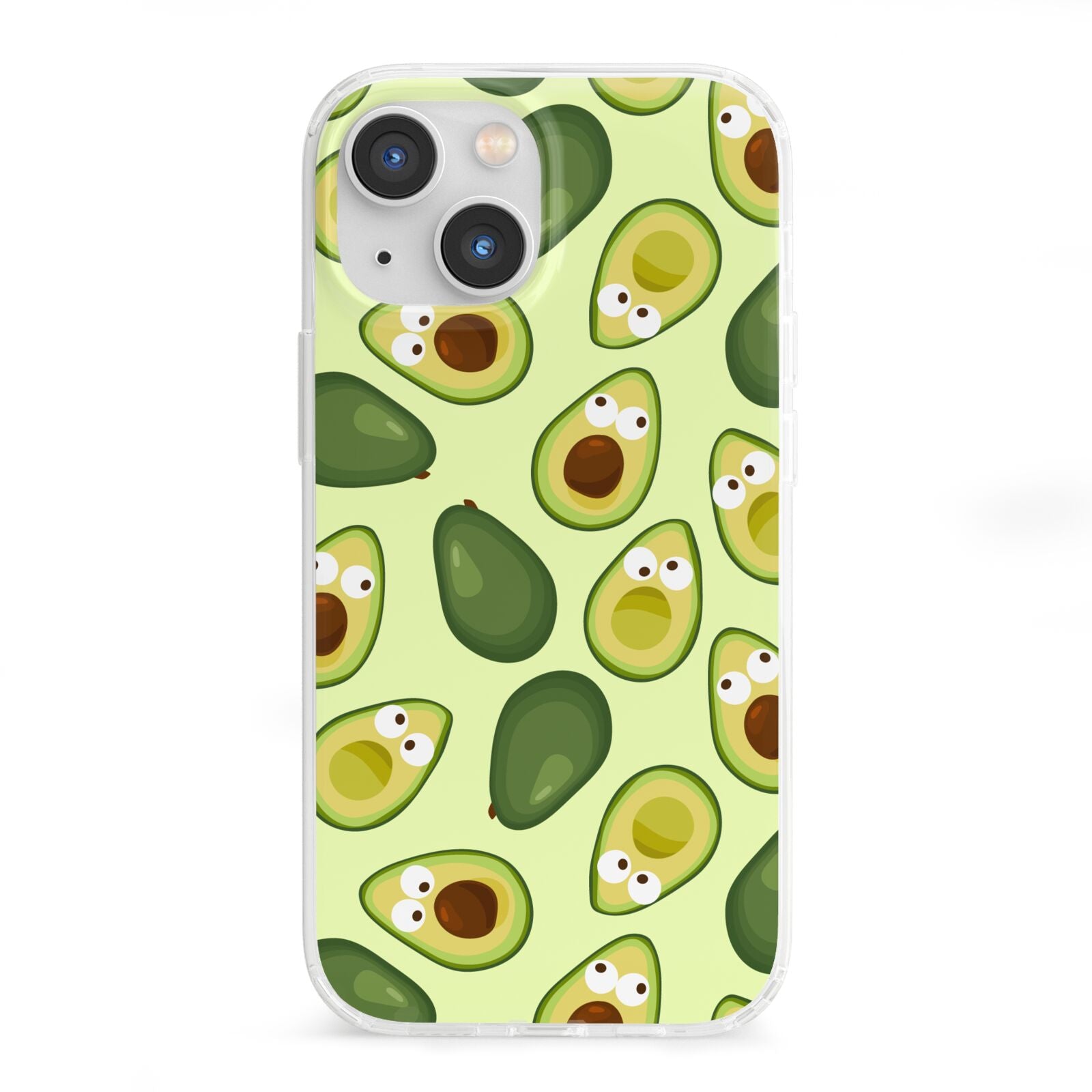 Avocado iPhone 13 Mini Clear Bumper Case